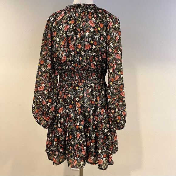 Old Navy Floral Print long sleeve Dress size Medium - Picture 6 of 14
